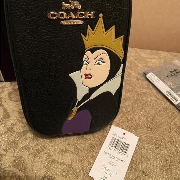Disney X Coach Eva Phone Crossbody & Card Holder With Evil Queen Motif NWT. - Picture 5 of 12
